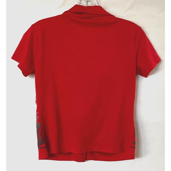 CC Collection Shirt Multicolor Sz M Button Down Raised Graphic Design Runs Small - Picture 6 of 11